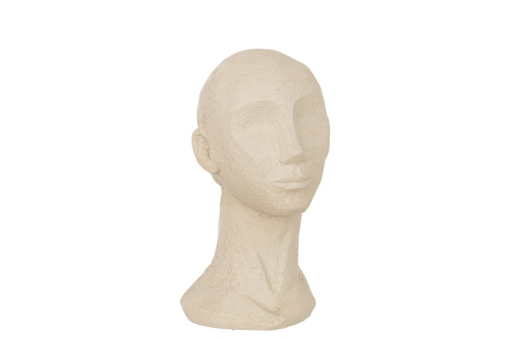 Kopf in Beige, Polyresin Kopf in Beige, Polyresin, Person, Kopf