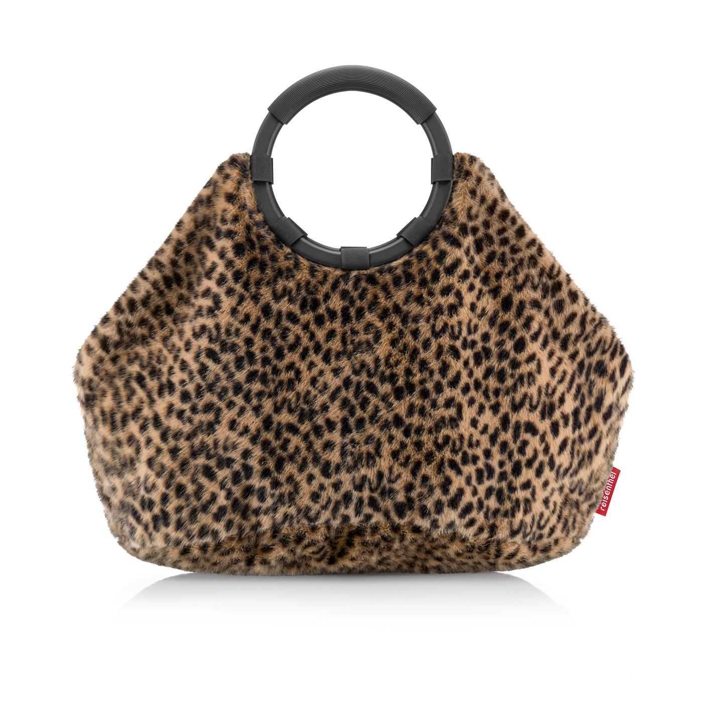 Reisenthel LOOPBAG HOBO in Farbe leo fake fur, Leopard-Print, Tasche, Faux-Fur, Handtasche, runde Griffe