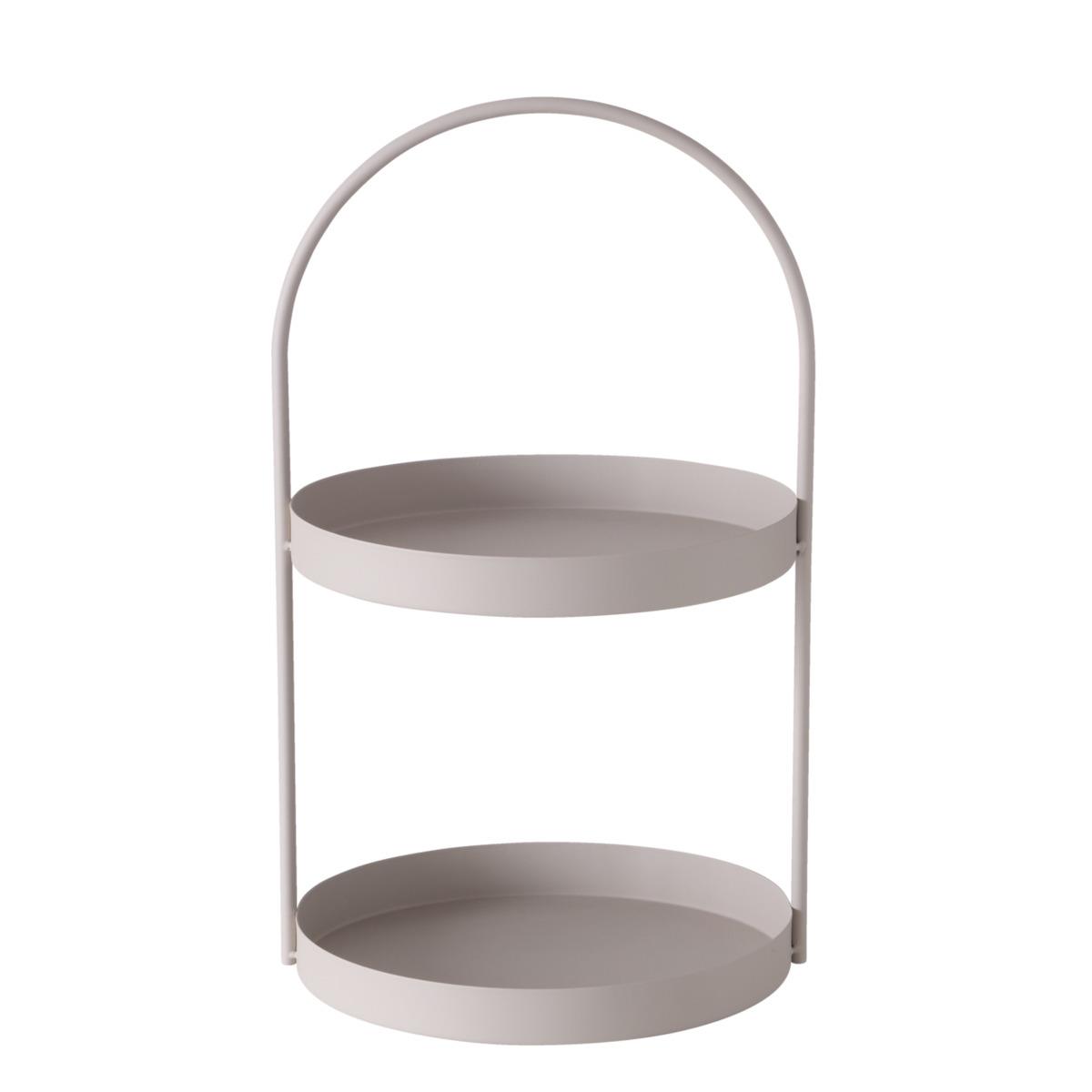 Boltze Etagere Joko 44cm JOKO in Eisen pulverbeschichtet beige