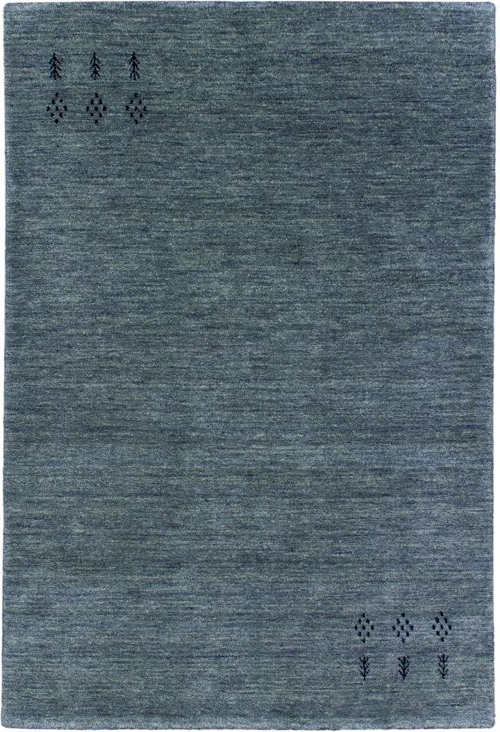 Teppich Marand ca. 40x1,6x60cm in Farbe , rug, bereichs-teppich, blau, unifarben, dekoration