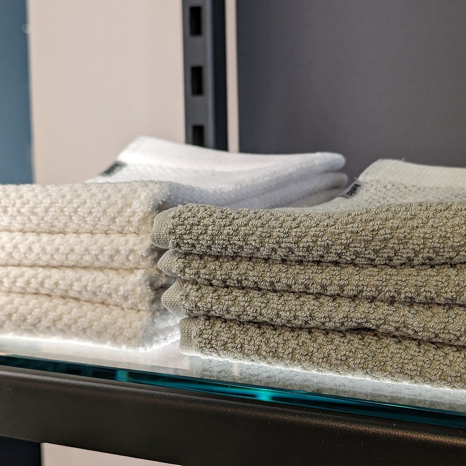 Kela Gästetuch Lavinia LAVINIA in hellgrau, Handtuch, Badetuch, Baumwolle, Beige, Texturiert