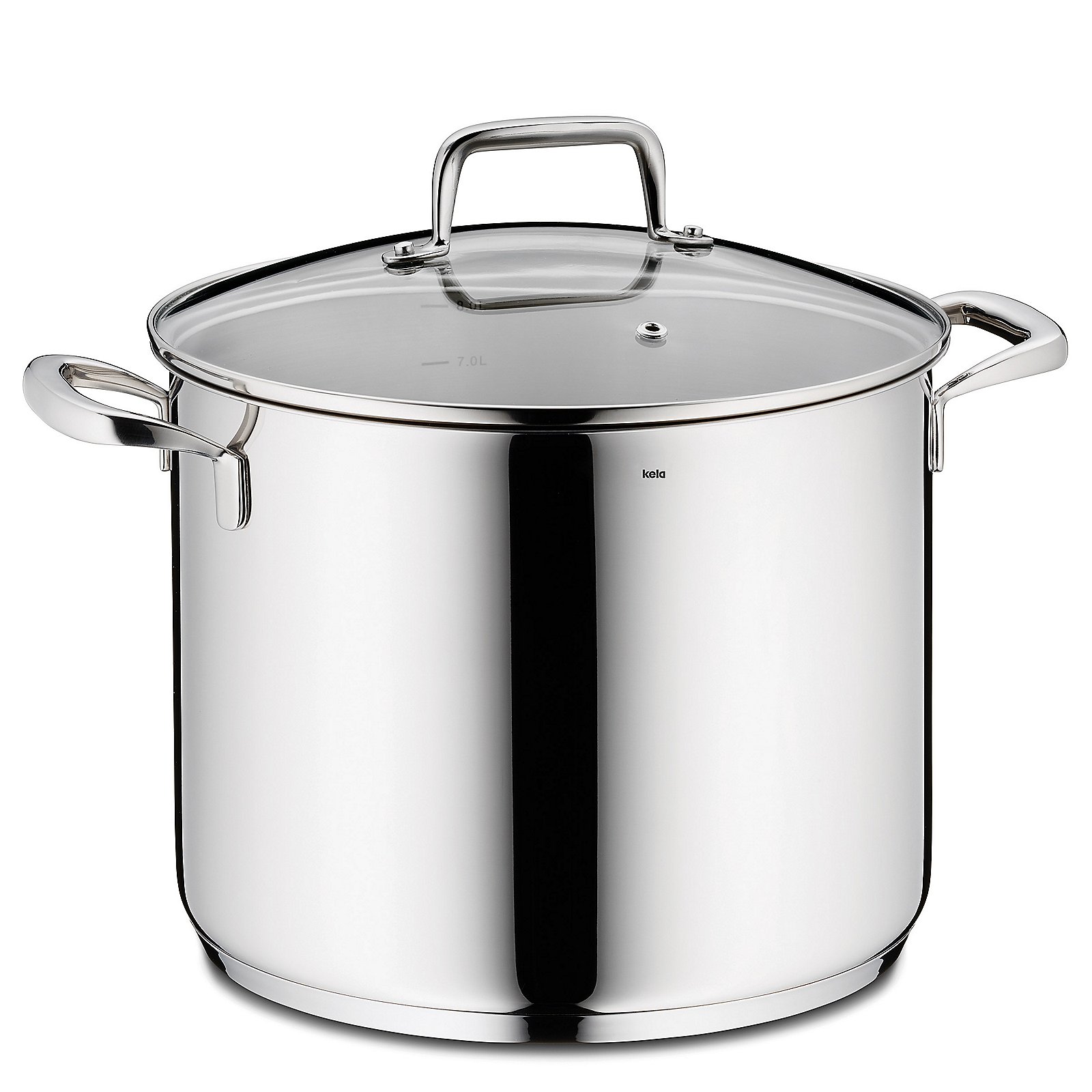 Kela Gemüsetopf Flavoria FLAVORIA in Silber Glänzend, Kochgeschirr, Topf, Kochtopf, Dampfgarer, Schüttler