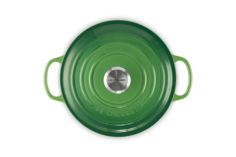 Le Creuset Bräter Sig 24cm SIG in Farbe Bamboo Green Le Creuset Bräter Sig 24cm Bamboo Green Rund