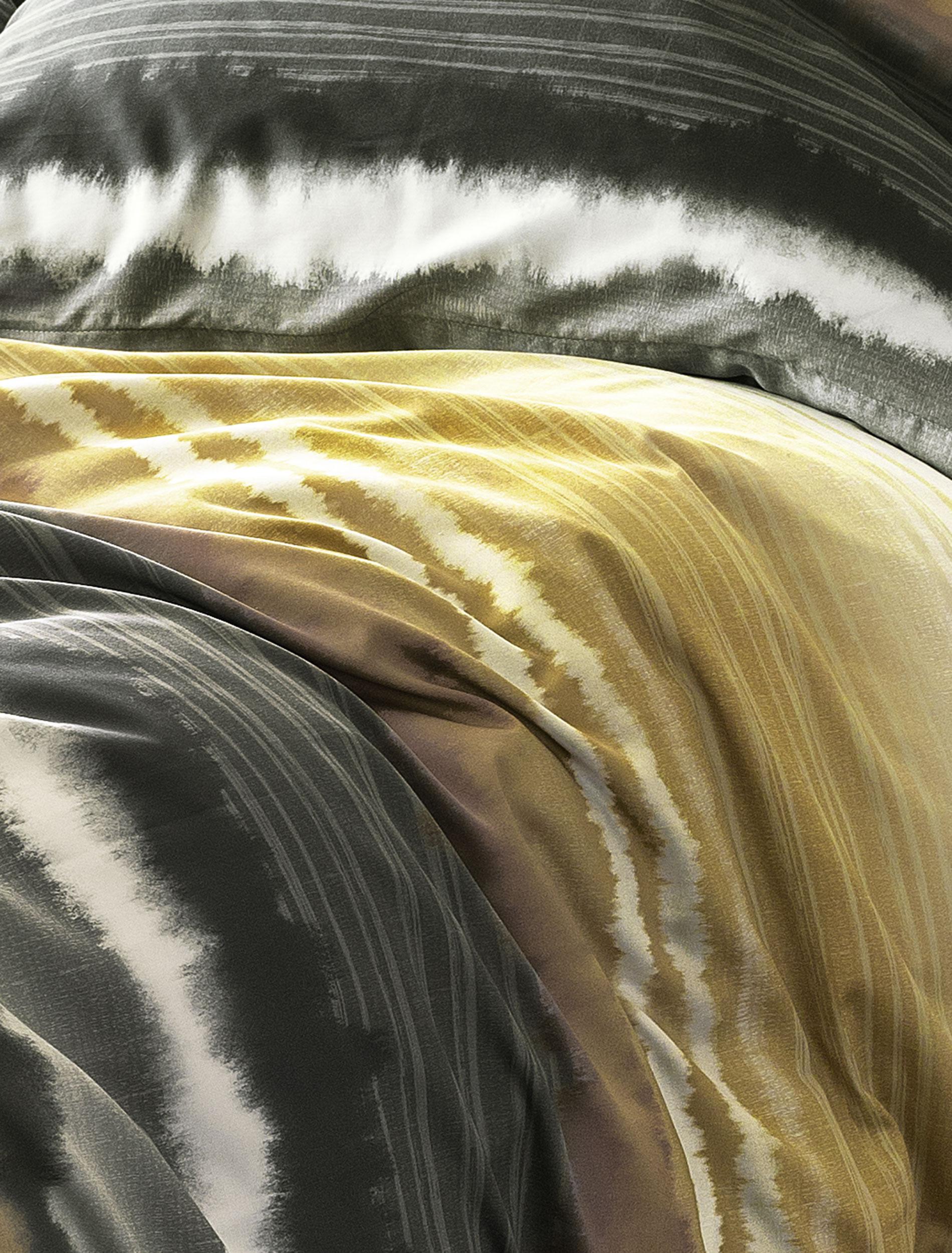 Irisette Mako-Satin Bettwäsche SKY ca. 155x220cm in Farbe grün