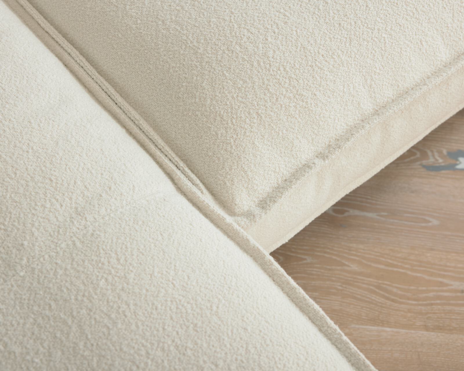 Roomio Eckkombination NO. 4102 ca. 190x272cm in Stoff Loop white