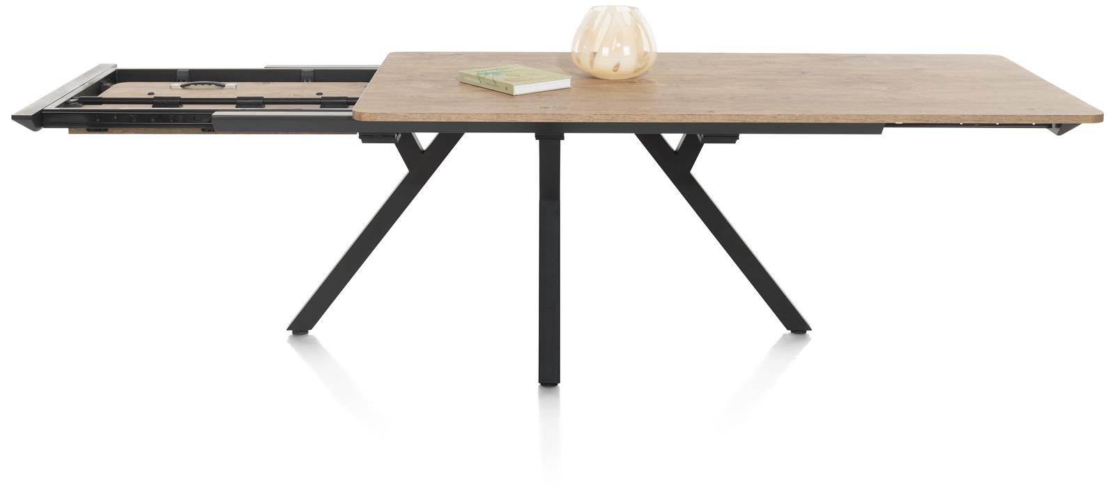 Habufa Ausziehtisch PERTH ca. B100 H77 L200 cm (280cm) in barnwood, finishing