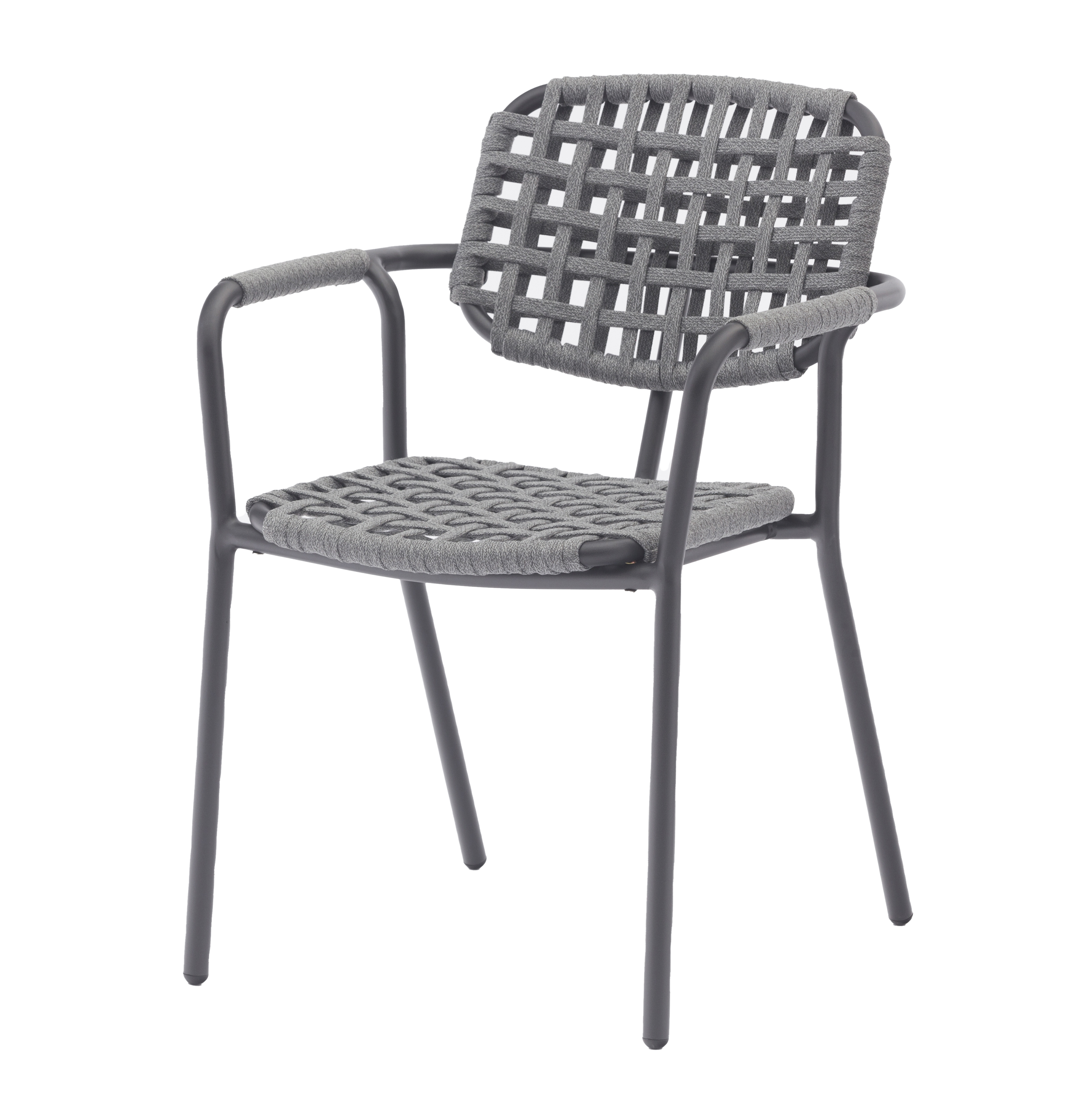 Stapelsessel COSTA in graphit/grey/Aluminium