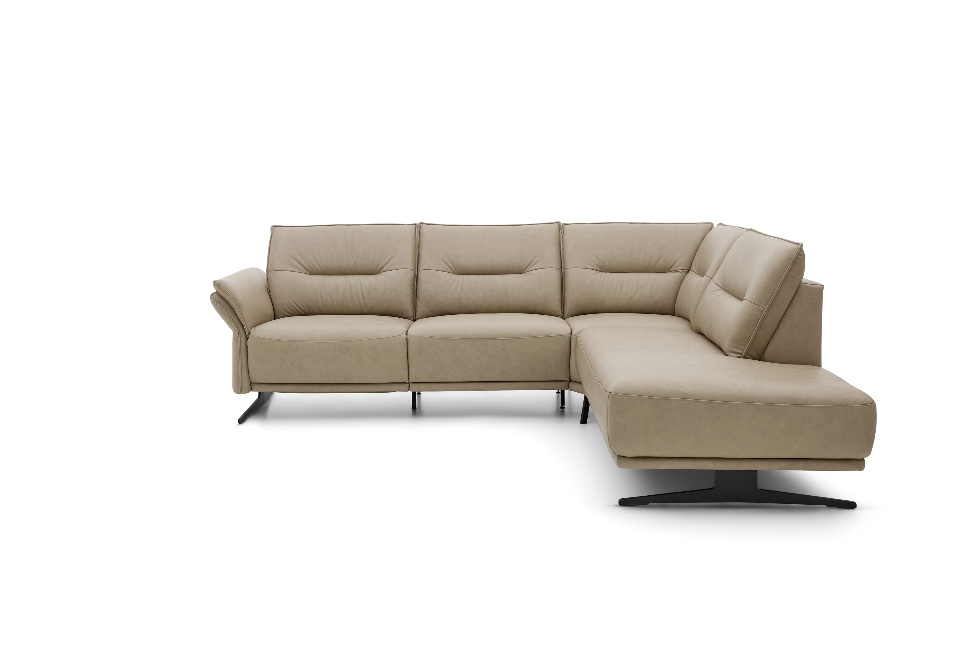 Musterring Polsterecke MR 310 ca. 266x220cm in Leder Vicenza taupe
