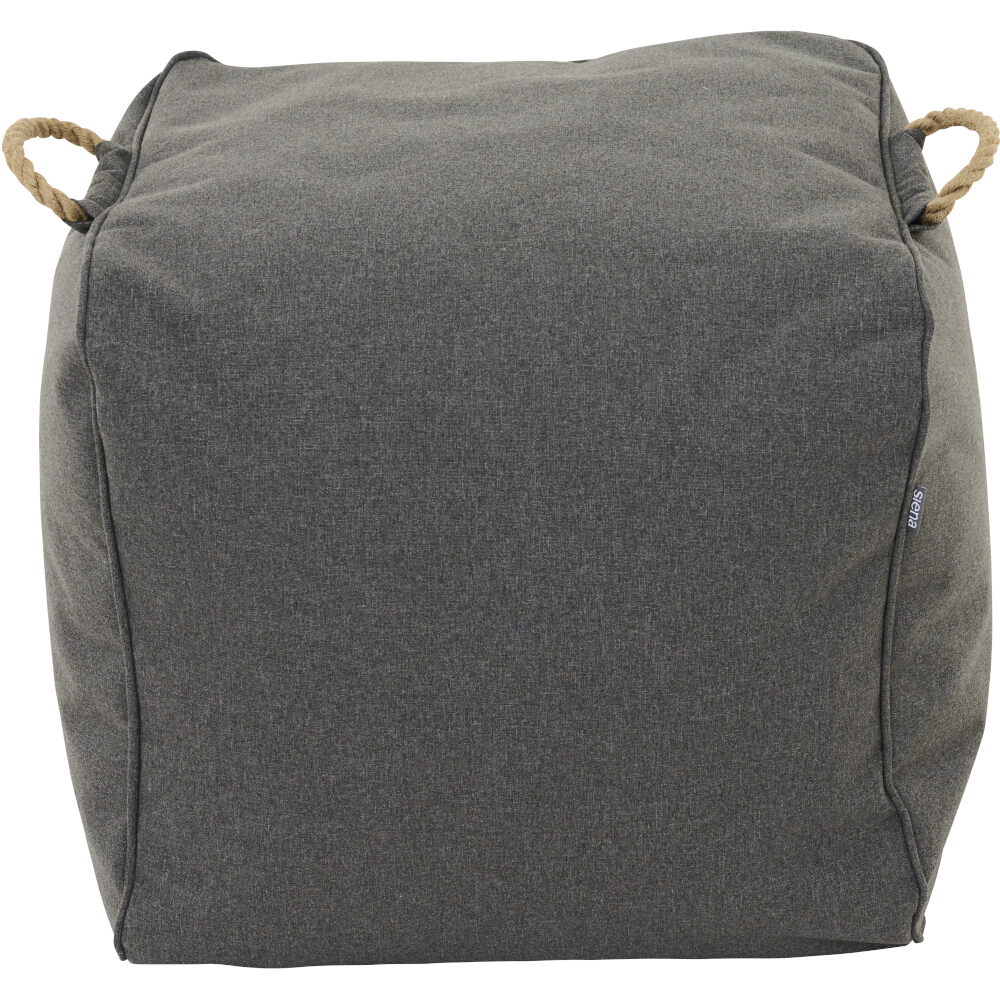 Gautzsch Sitz-Fusshocker INTEGRAL ca 48x46x46 cm in Stoff charcoal, wetterfest