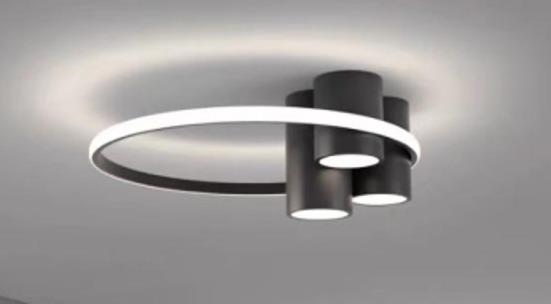 Interliving LED-Deckenleuchte IL9348 INTERLIVING-9348 in Metall schwarz matt