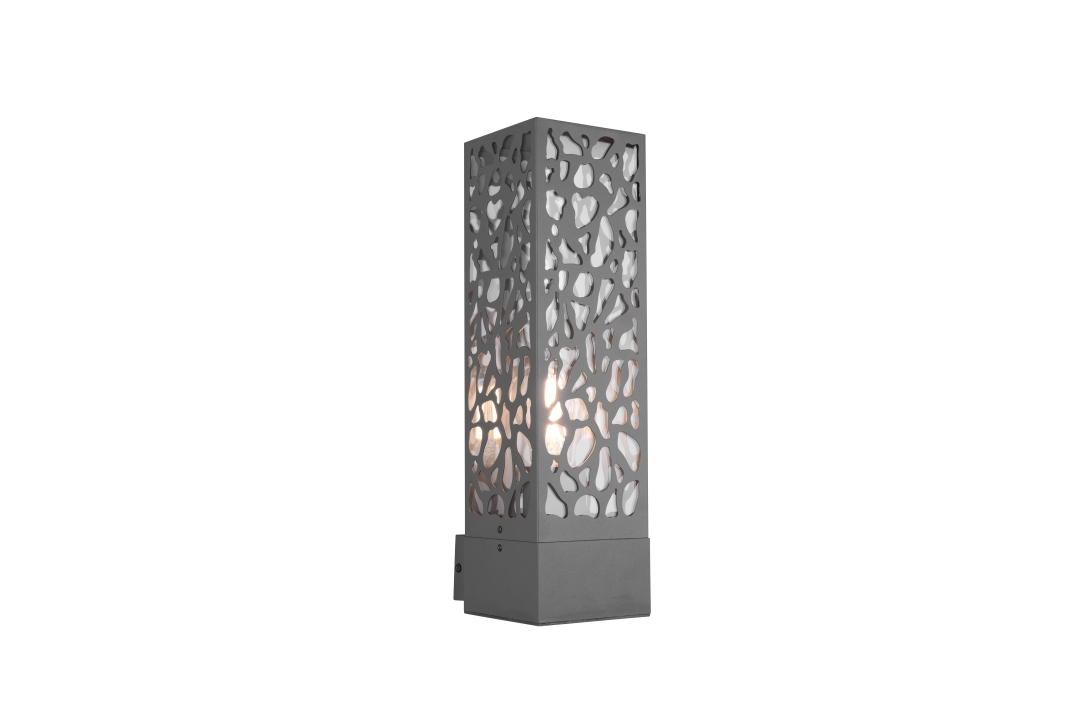 Trio Wandleuchte COOPER 1-flammig in Farbe anthrazit, Glas transparent klar Trio Wandleuchte COOPER in anthrazit