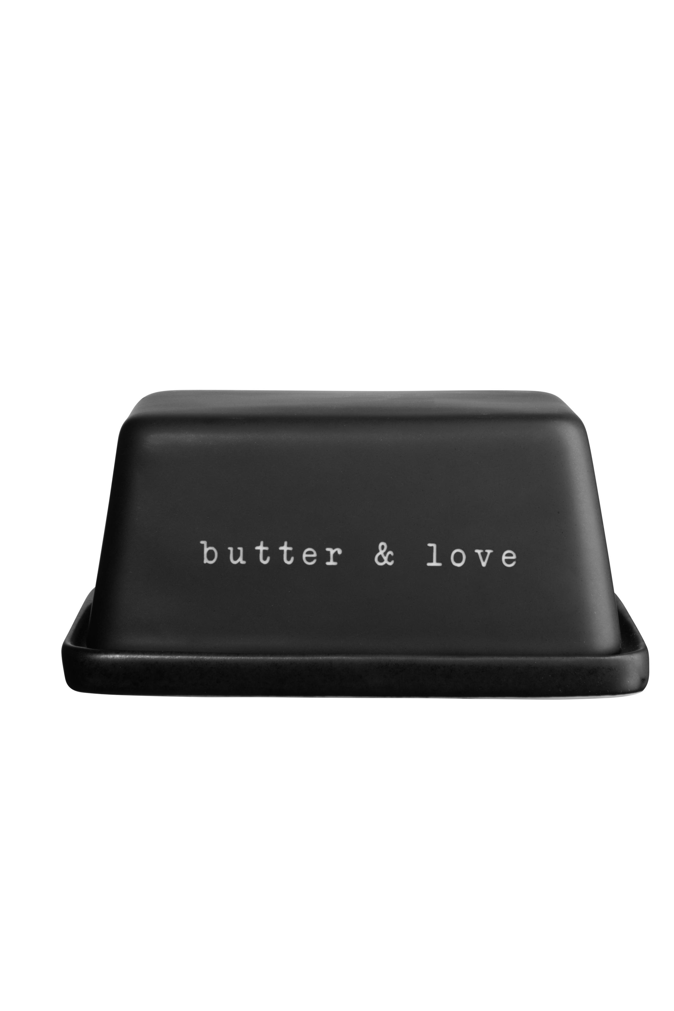 ASA Selection Butterdose HEY! in Farbe schwarz matt ASA Selection Butterdose HEY! in Farbe schwarz matt, Butter-Schale, Butter-Dose Deckel, Schwarz, Rechteckig, Küchenzubehör