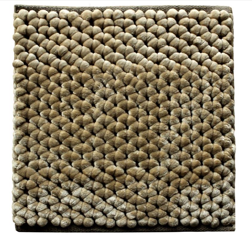 Badematte Lusso 60x60cm in Real Taupe, Dekoration für Zuhause, Teppich