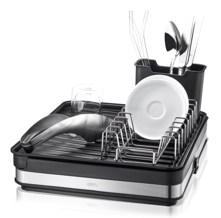 GEFU Abtropfgestell SMARTLINE in Farbe schwarz/silber