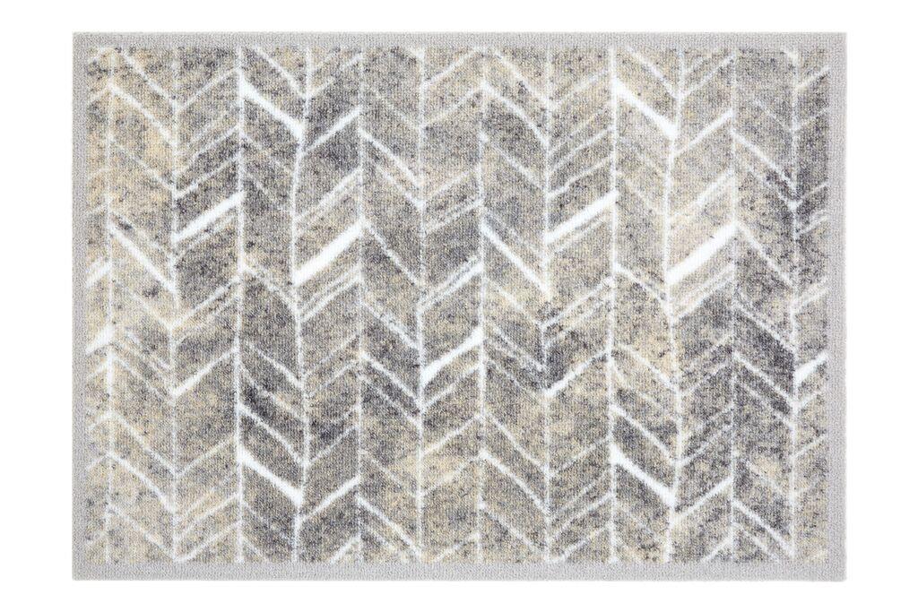 Golze & Söhne Türmatte Miabella ca. 50x70cm in Farbe Fischgrät Linien , fußmatte, teppich, muster, geometrisch, flauschig