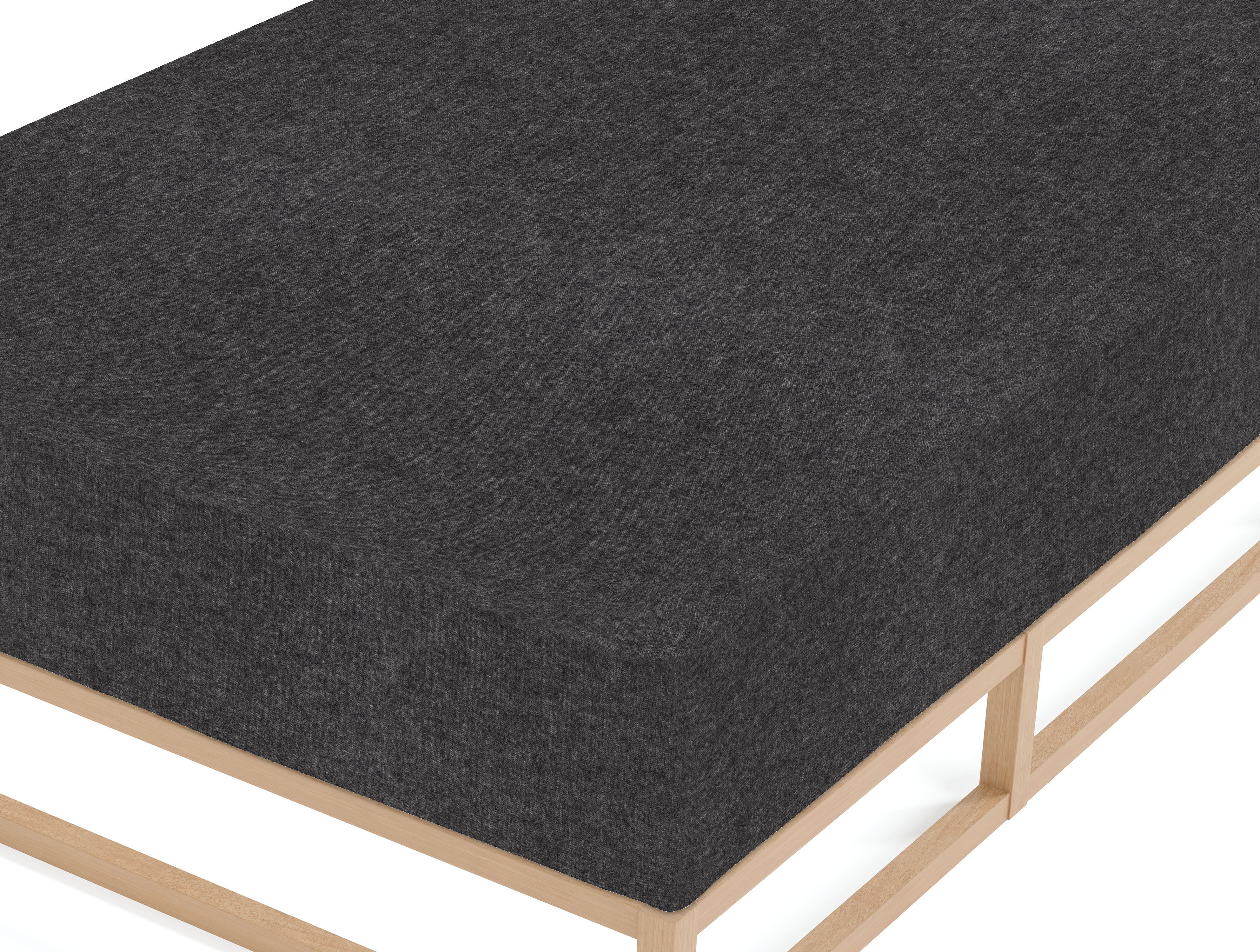 Biberna BIBER-Spannbetttuch ca. 140x200cm in Farbe Titanium, Sperrholz, Holz, Inneneinrichtung, Tafel