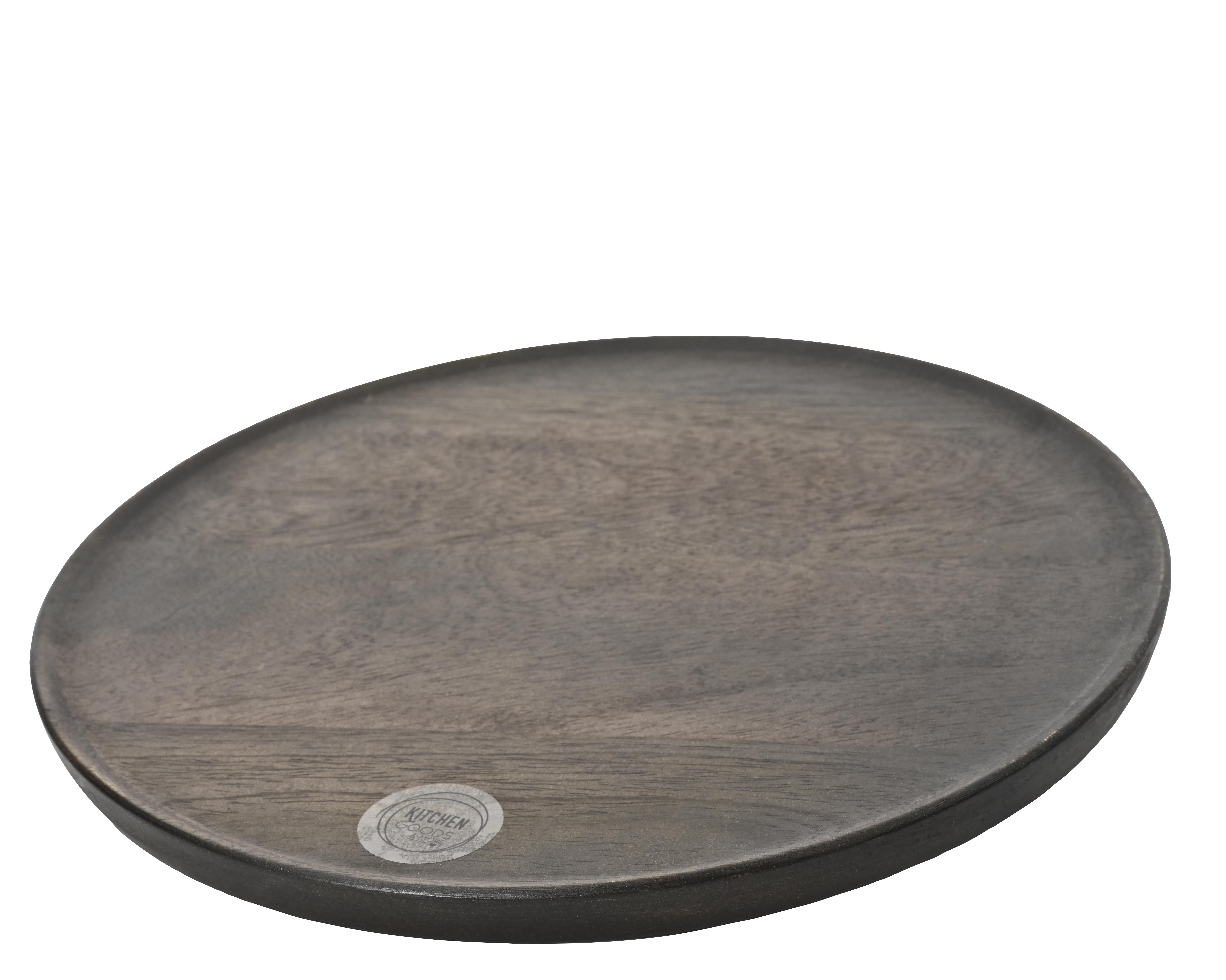 Kaemingk Teller Mangoholz dunkelbraun 608770 ca. B30 H30 cm in , Moebel, Tabelle, Kaffeetisch
