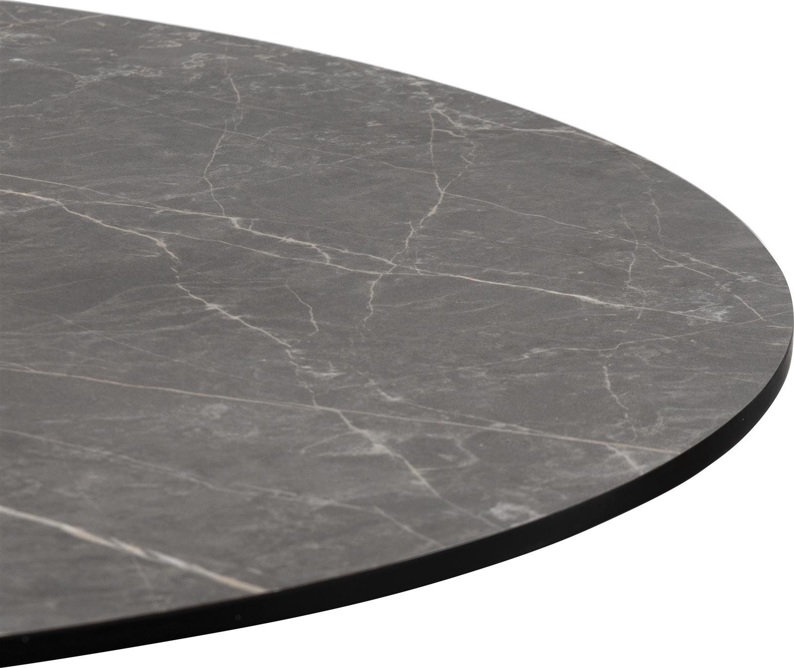 Coco Maison Bistrotisch COCO MAISON ca. B80 H77 T80 cm in HPL Marble light grey