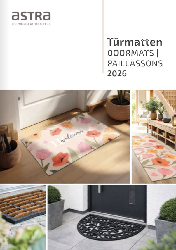 Astra türmatten, doormats, paillassons, bodenmatte, floral-pattern