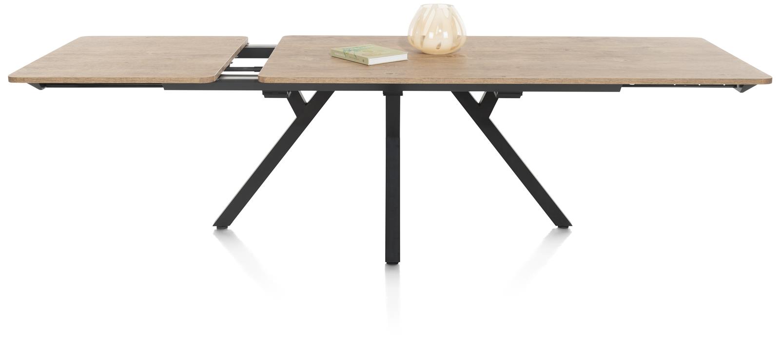 Habufa Ausziehtisch PERTH ca. B100 H77 L200 cm (280cm) in barnwood, finishing
