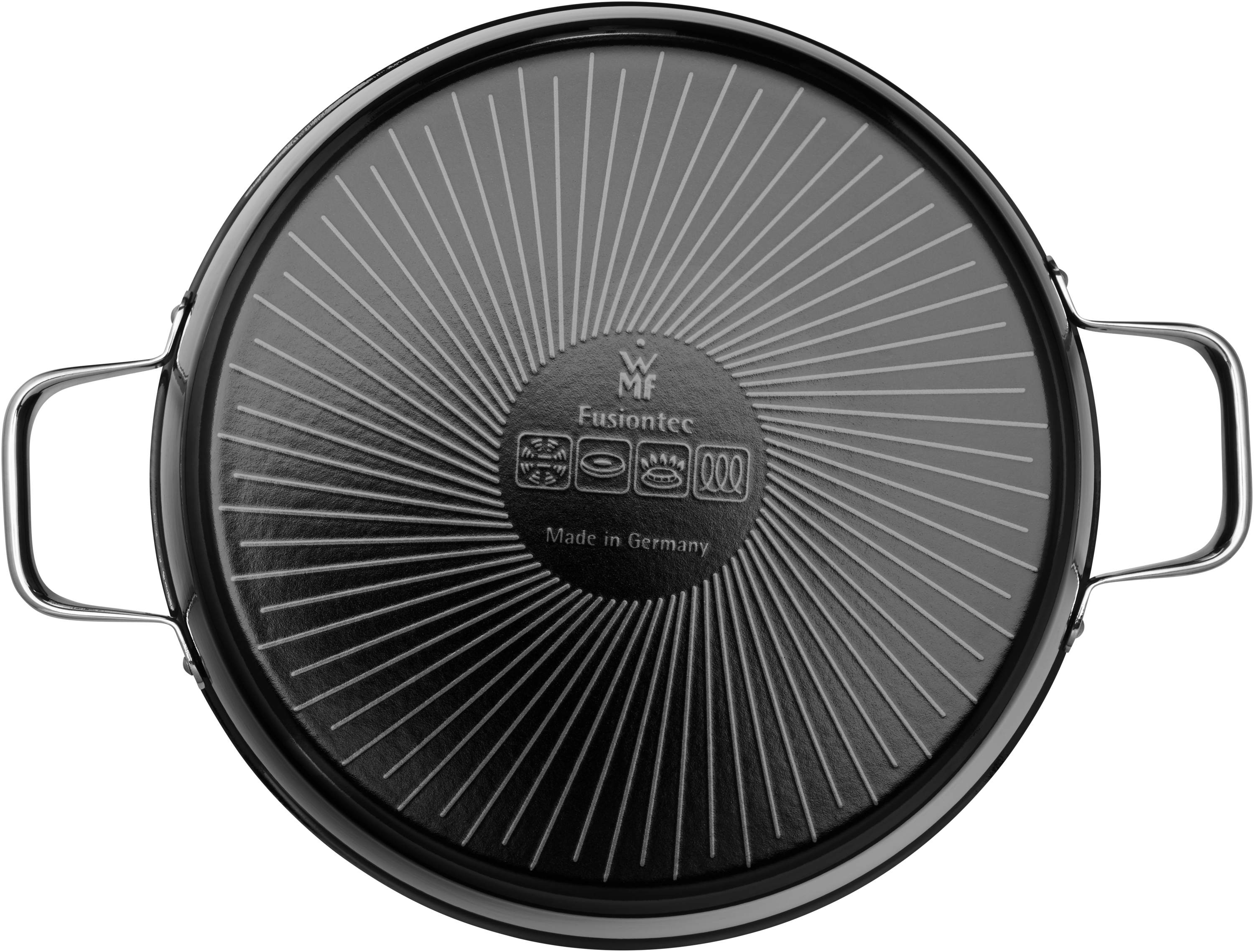 WMF Fusiontec Aromatic Schmortopf, 28 in schwarz