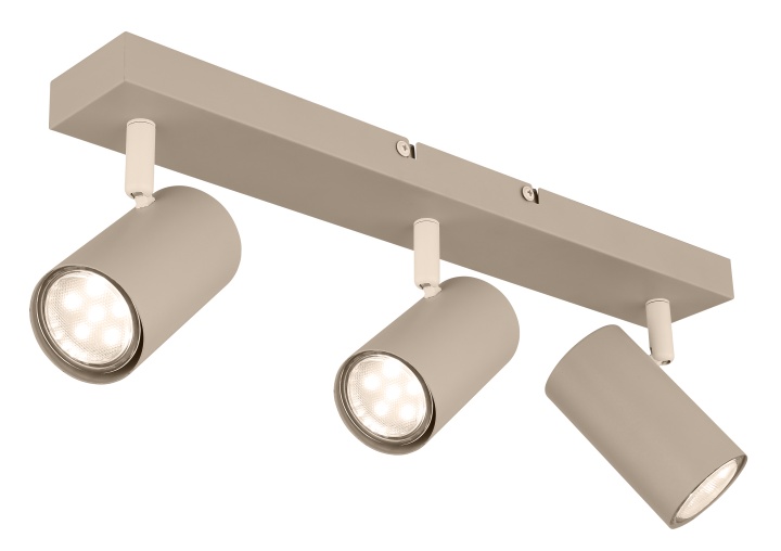 Globo Strahler ROBBY 3-flammig in Farbe sandfarben, Beleuchtung, Spotlight, Leuchte, Deckenventilator, Elektrisches Gerät