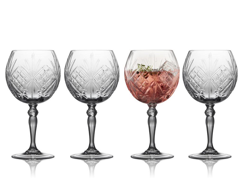 F&H Gin-Tonic Glas MELODIA 0,65 Liter in Farbe Transparent F&H Gin-Tonic Glas MELODIA 0,065 Liter in Farbe Transparent