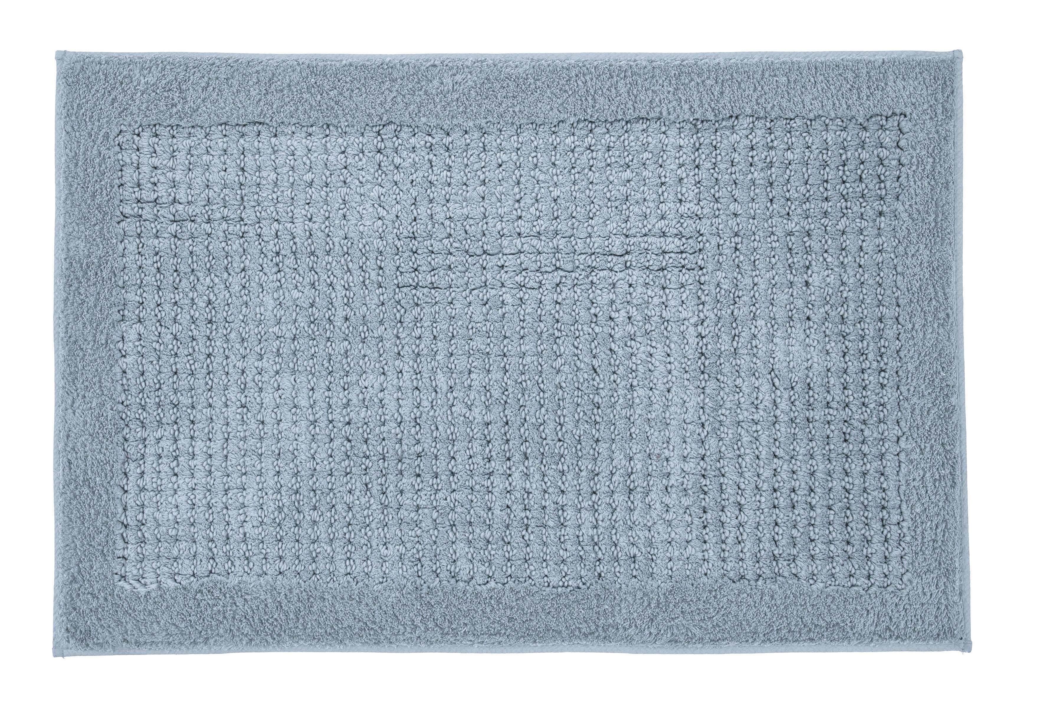Kleine Wolke Badteppich NET ca. 60x60cm in Farbe Stahlblau