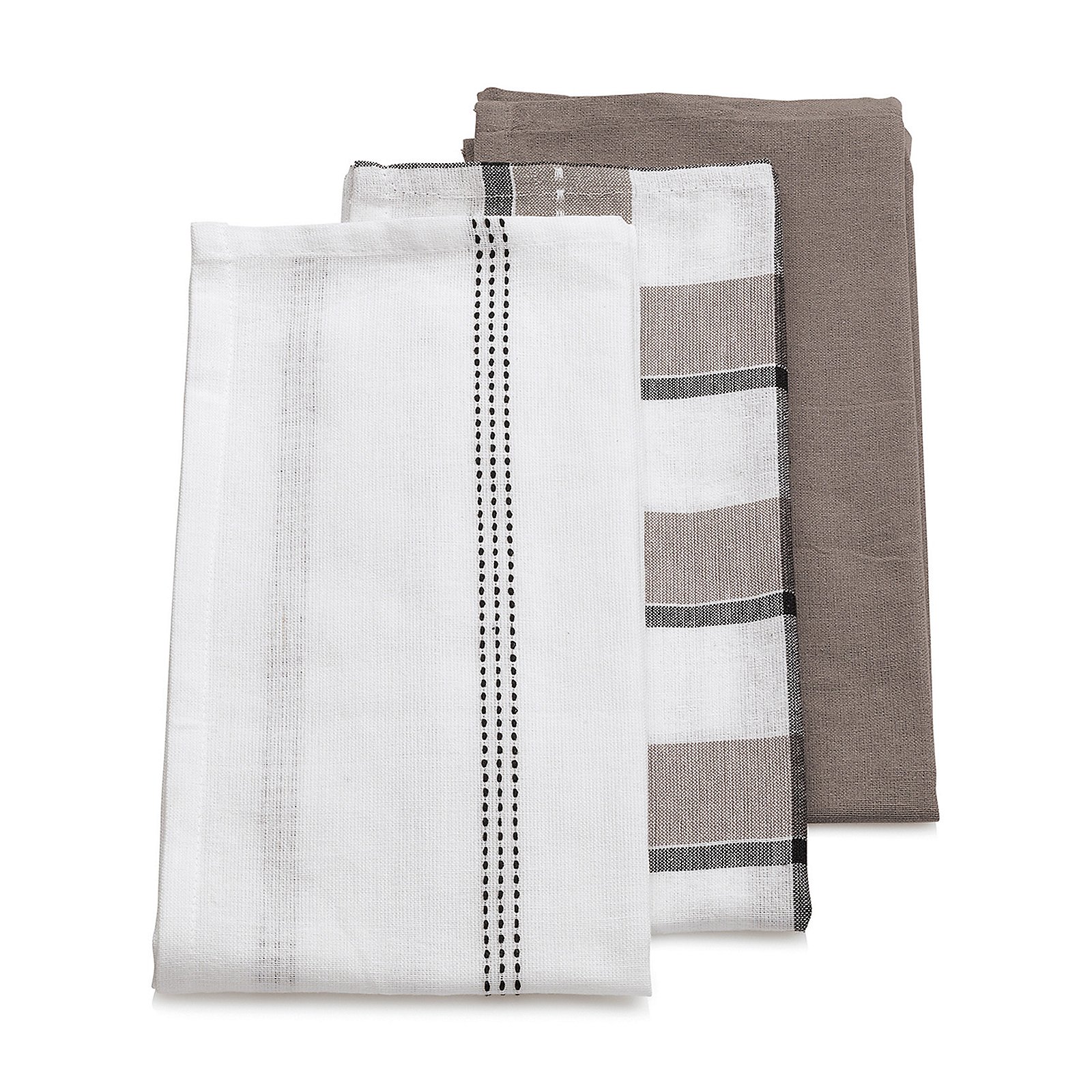 Kela Geschirrtücher PASADO in Farbe taupe