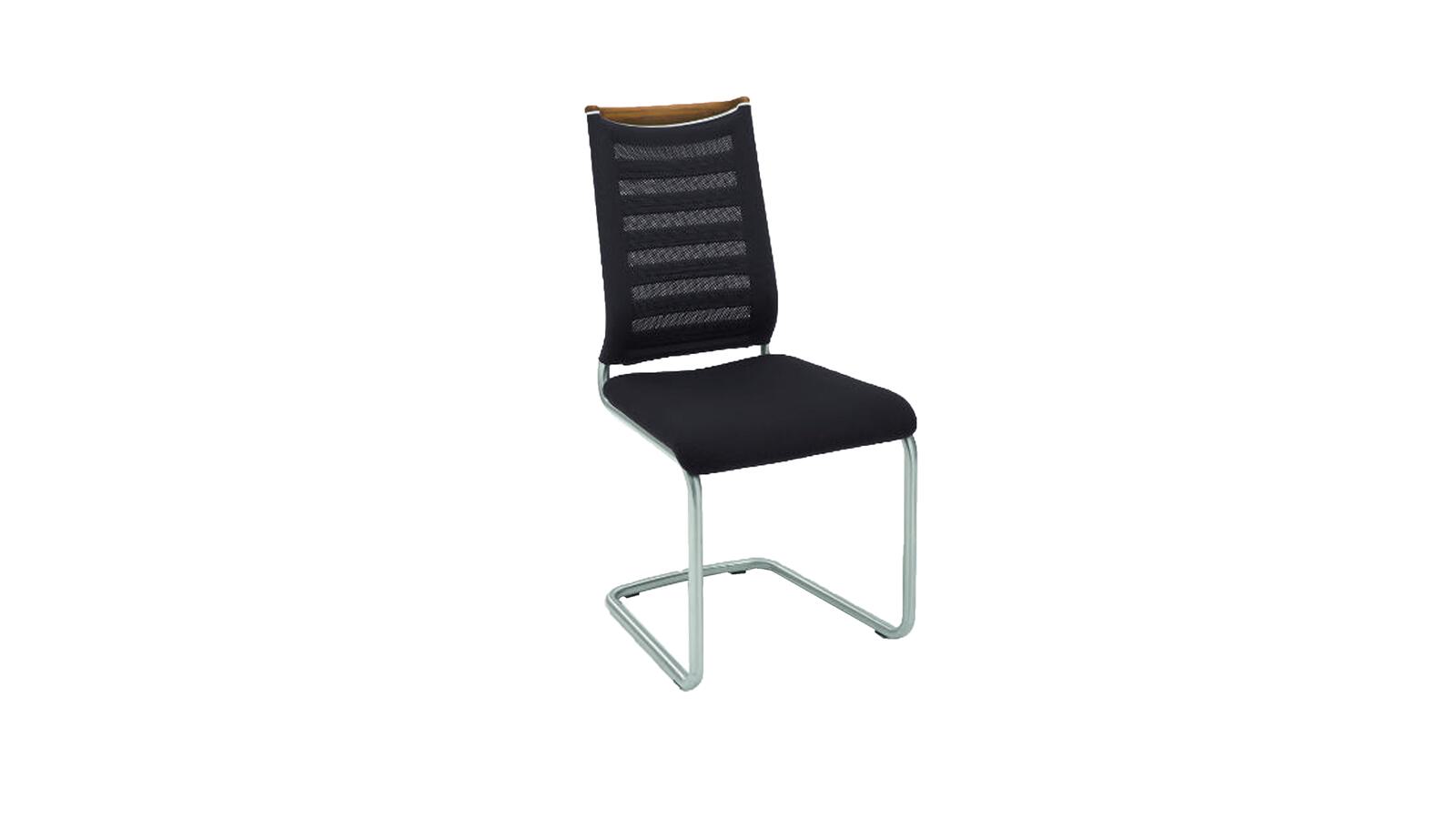 Venjakob Stuhl Lilli+Plus ca. 49x101x61cm in Edelstahloptik/Stone/Santanaeiche