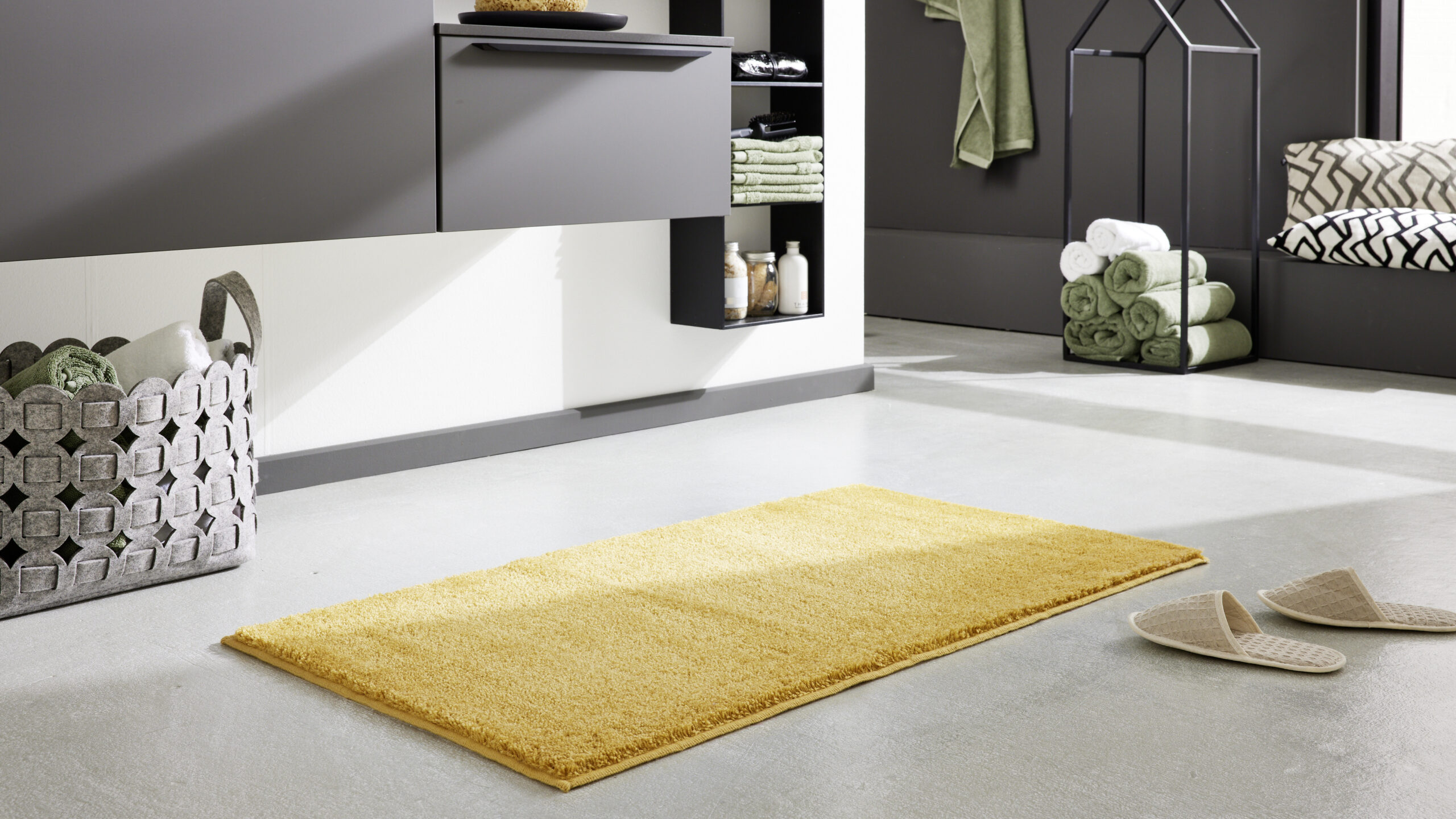 Interliving Badteppich IL-9112 ca. 65x115cm in Farbe safran