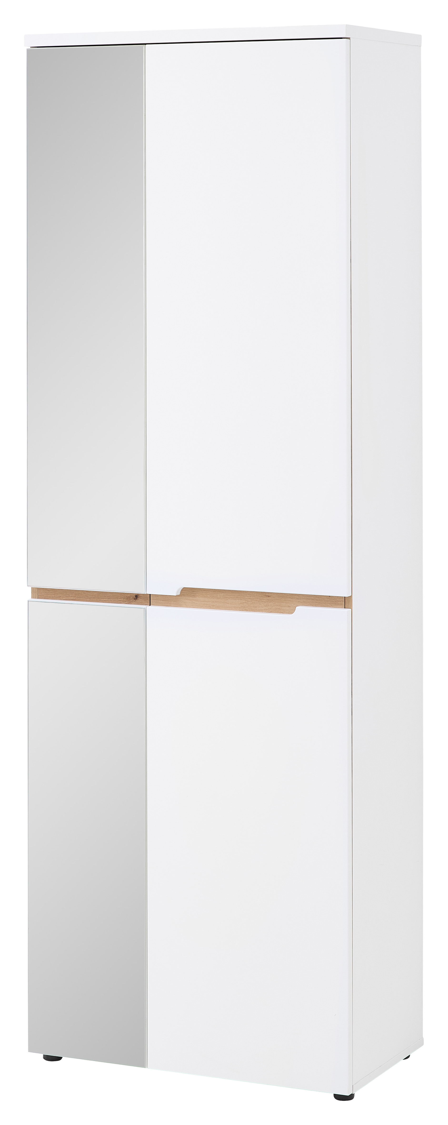 Germania Garderobenschrank MEMPHIS ca. B65 H192 T38 cm in weiß matt/Abs.Artisan Eiche