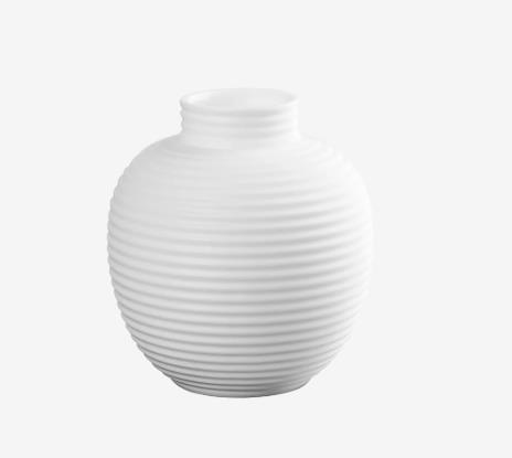 ASA Selection Vase PICCOLINI in Farbe weiß matt ASA Selection Vase PICCOLINI in Farbe weiß matt, weiß, Vase, Keramik, gerippt, rund