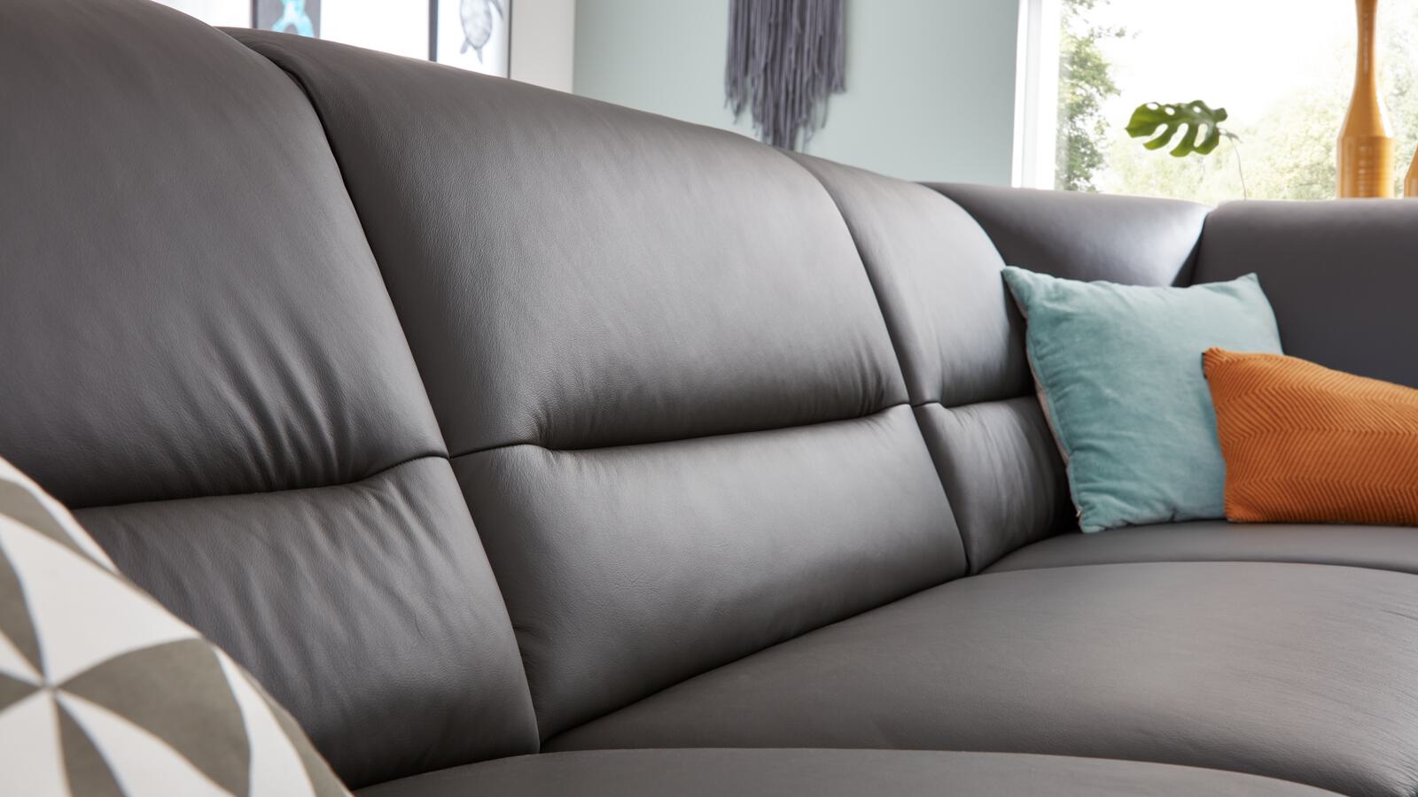 Modulmaster Polstereckgruppe MM-PN1148 ca. 294x255cm in Leder Torro anthrazit