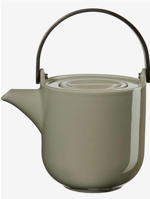 ASA Selection Teekanne mit Holzgriff COPPA in Farbe grün, Kessel, Teekanne, Edelstahl, Grün, Tragegriff