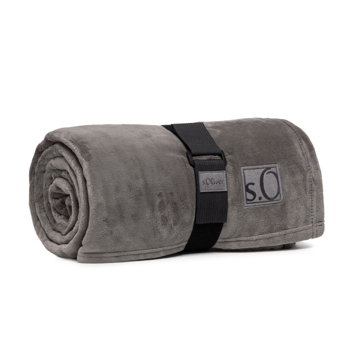 s.Oliver Decke KUSCHELSOFT 150x200cm in Farbe dunkeltaupe