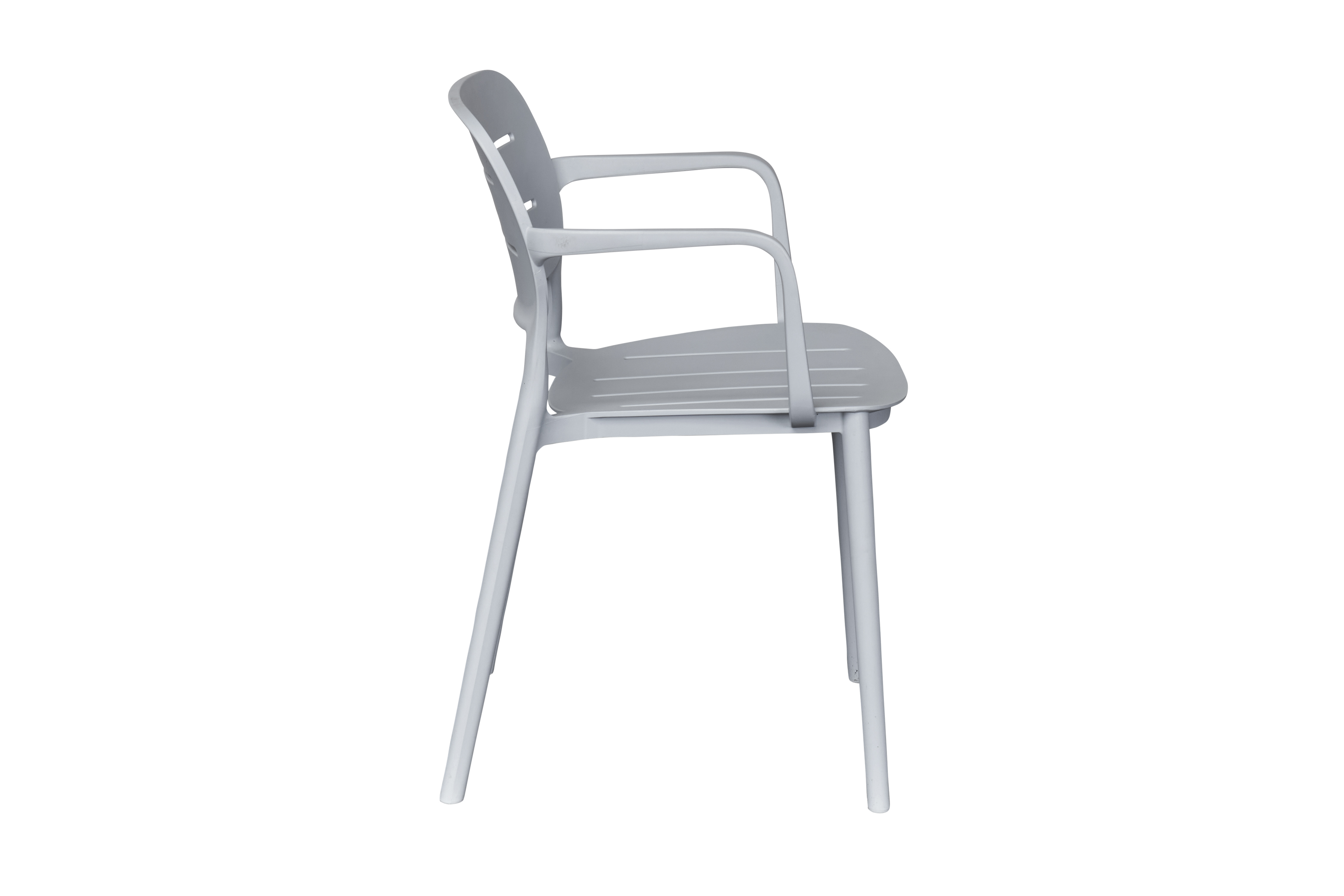 L.C. Wholesaler Stapelstuhl VETI in Farbe grau, Moebel, Stuhl