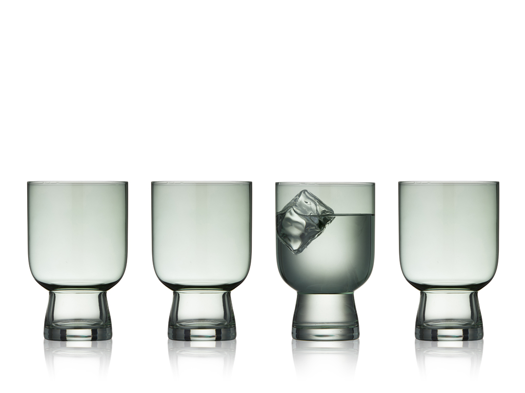 F&H Wasserglas LYNGBY GLAS SORRENTO 0,3 Liter in Farbe Grün