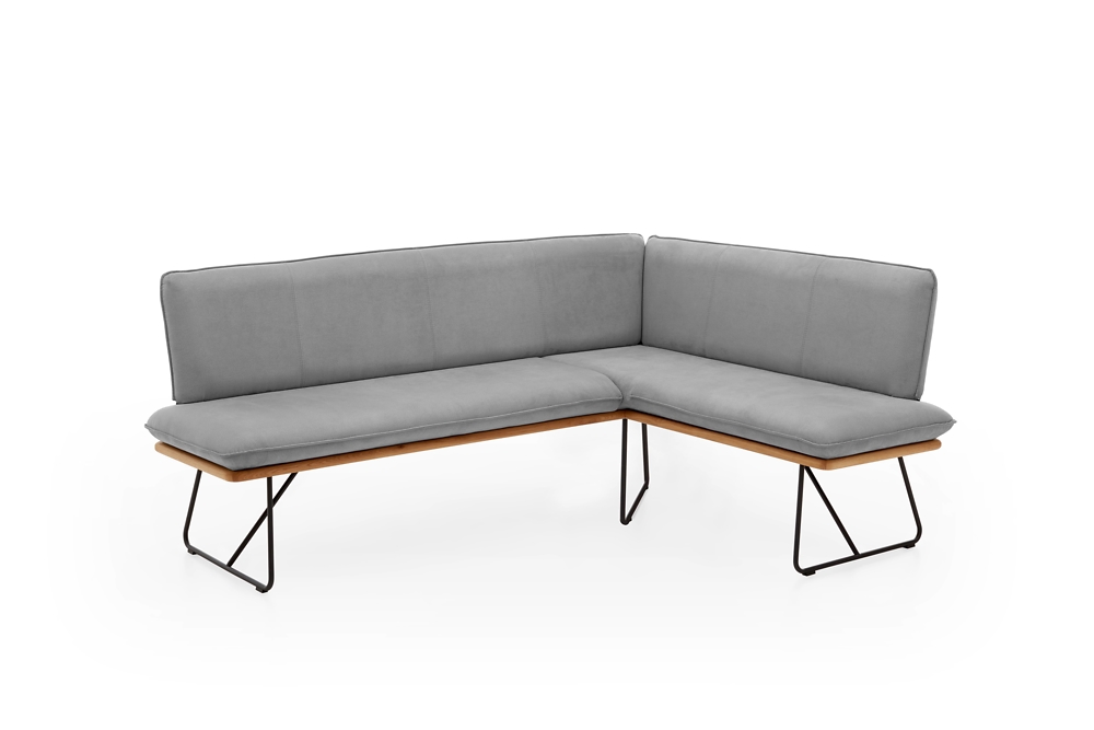 Niehoff Bankgruppe 3-tlg in Stoff Microf. Arizona graphit, Couch, Mobiliar, Bank, Tabelle, Kaffeetisch