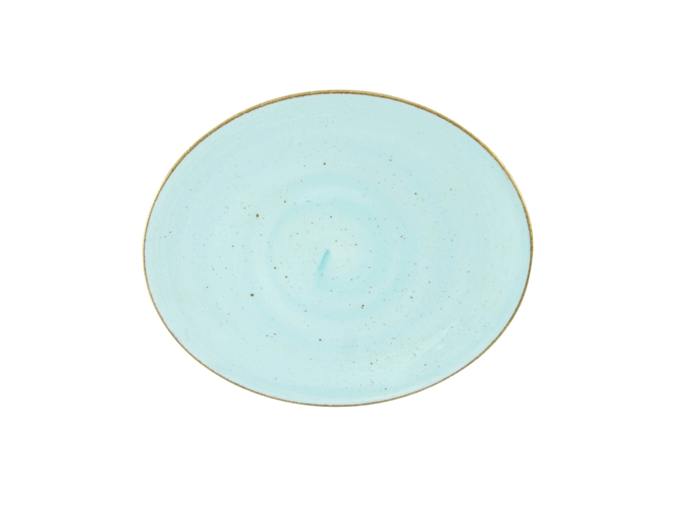 CreaTable Steakteller Vintage Nature in Farbe Aqua glänzend