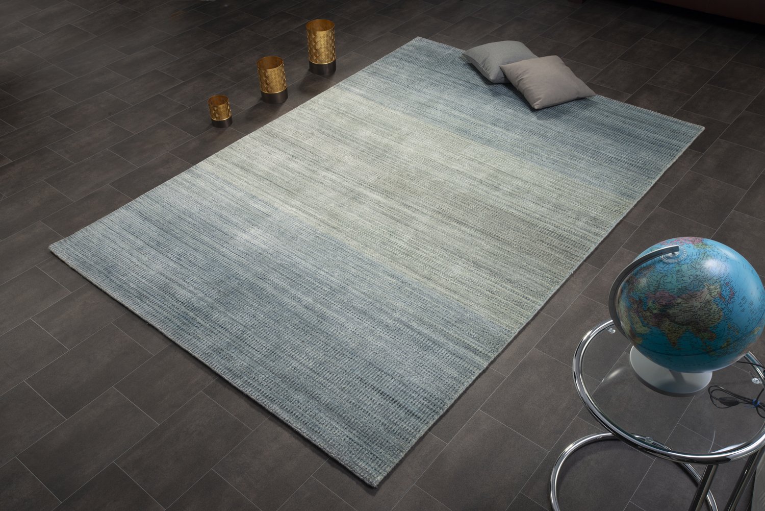 OCI Teppich Eclipsis in blau ca. 70 x 140 cm
