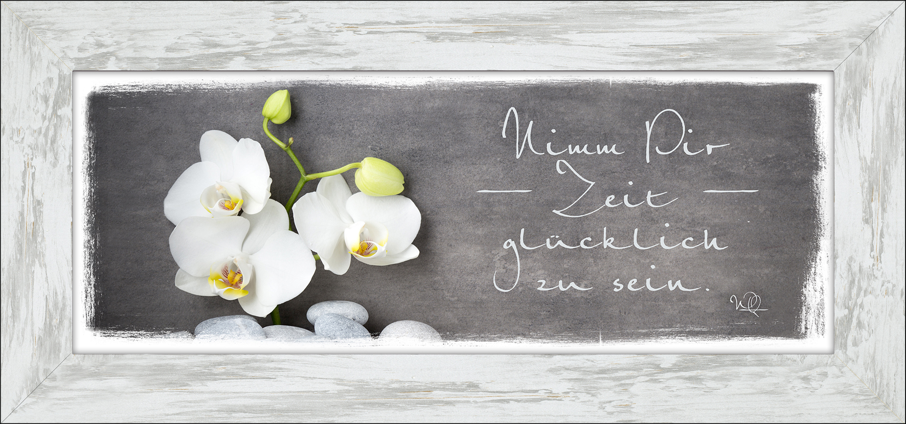 PRO ART New Classic Wood 94x44cm Wellness Slogan I