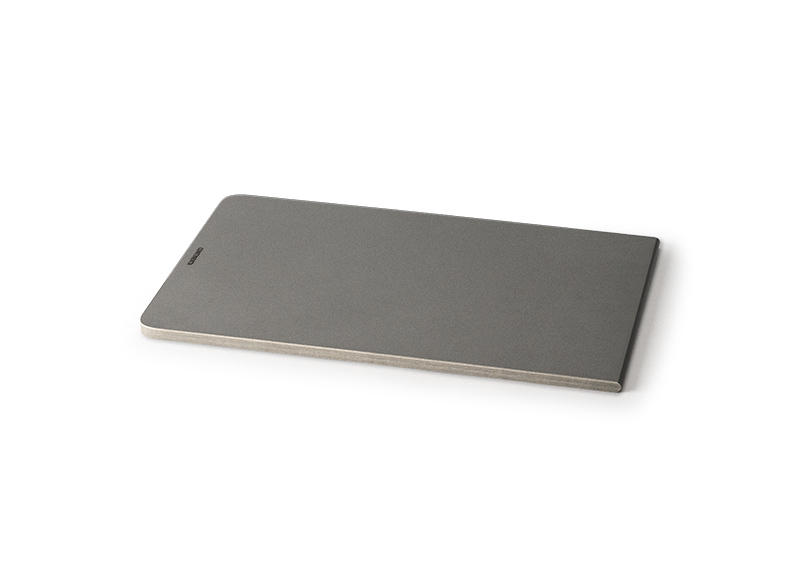 Schneidebrett Schneidebrett, USB-Karte, Metallkarte, Schiefergrau, flache Karte, minimalistisch