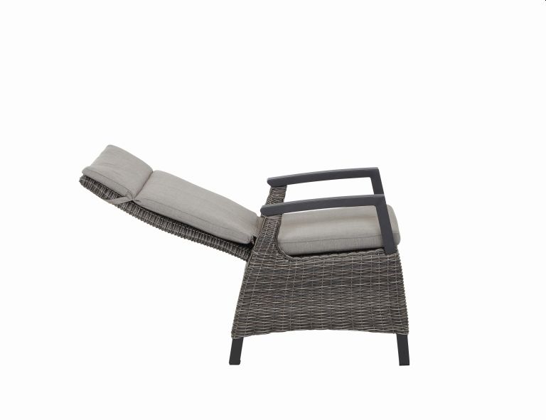 Diningsessel CORIDO in Aluminium anthrazit/Geflecht charcoal grey