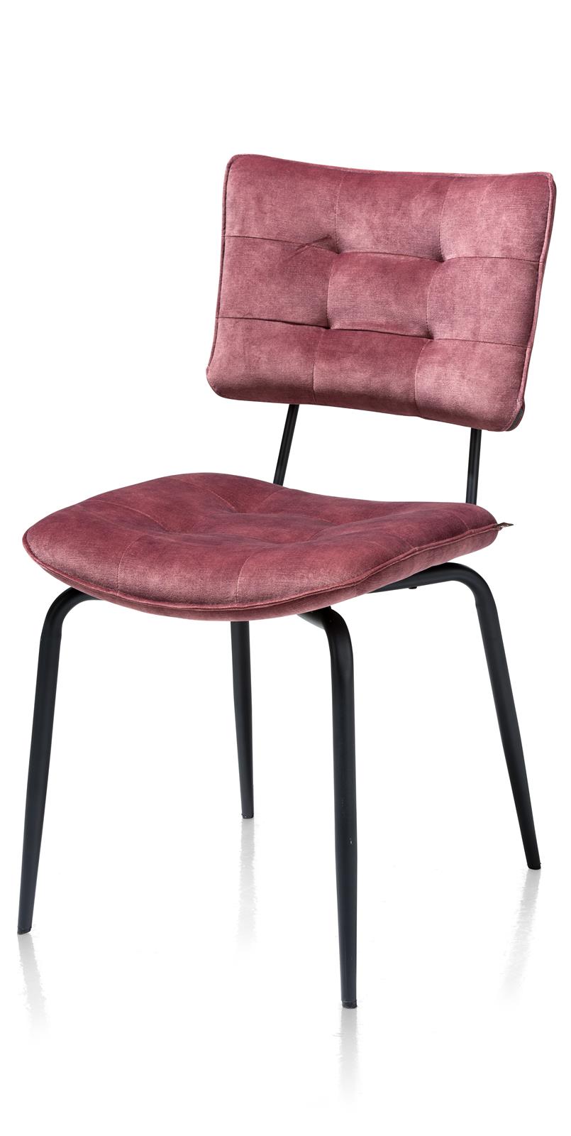 Henders & Hazel Stuhl Manou in Stoff Karese burgundy red/schwarz