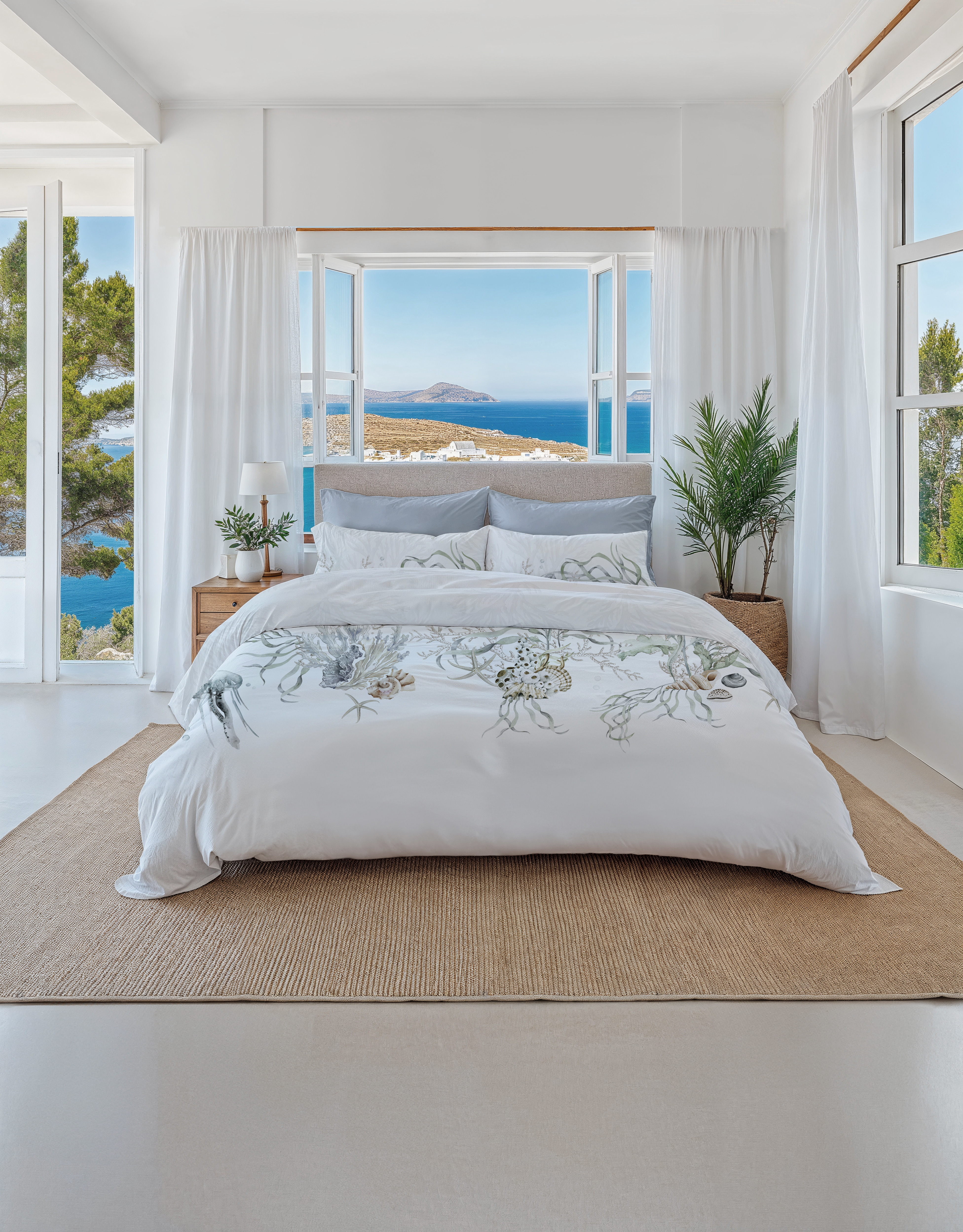 Heckettlane Bettwäsche ca. 135x200cm in Farbe White