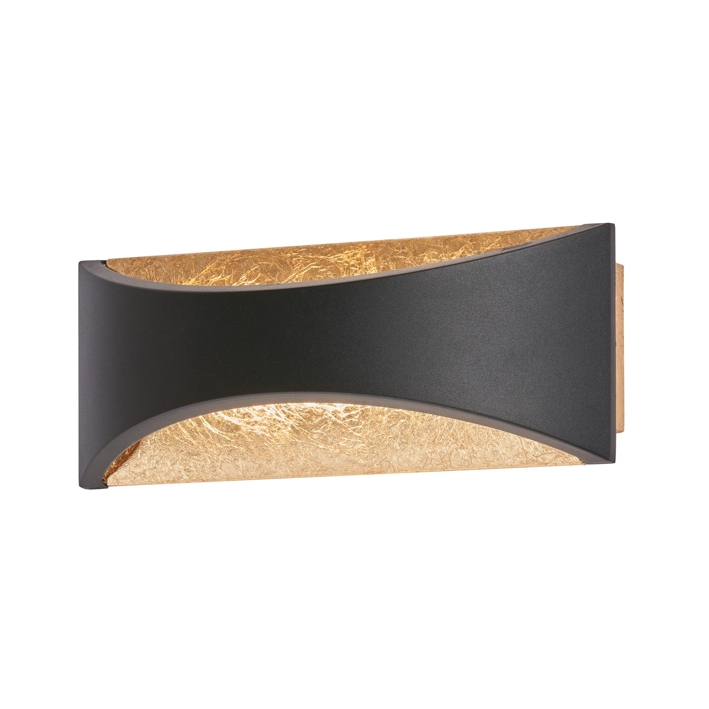 Fischer & Honsel LED-Wandleuchte WALL in Metall schwarz matt