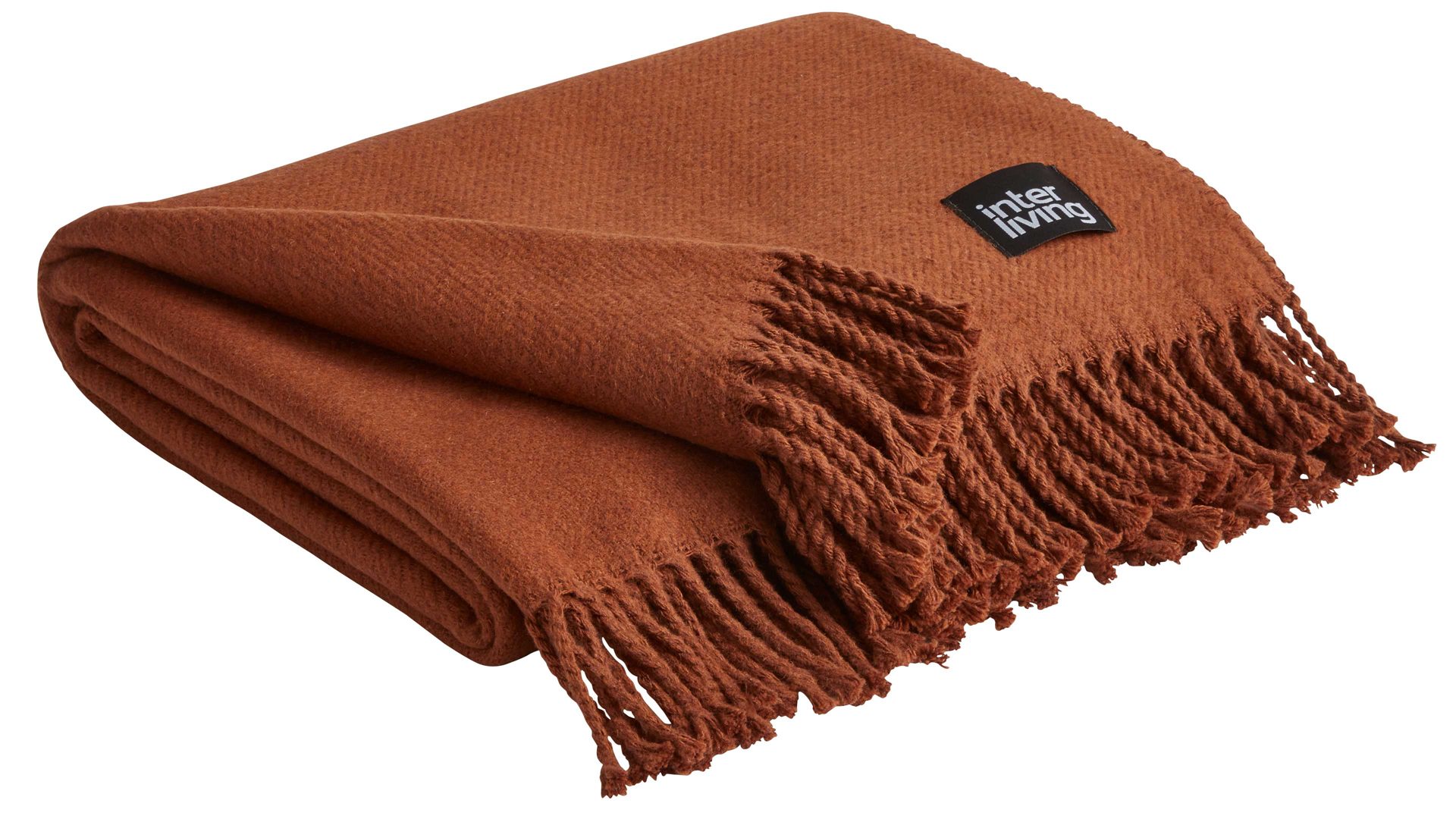 Interliving Wohndecke IL-9109 ca. 150x200cm in Farbe cognac