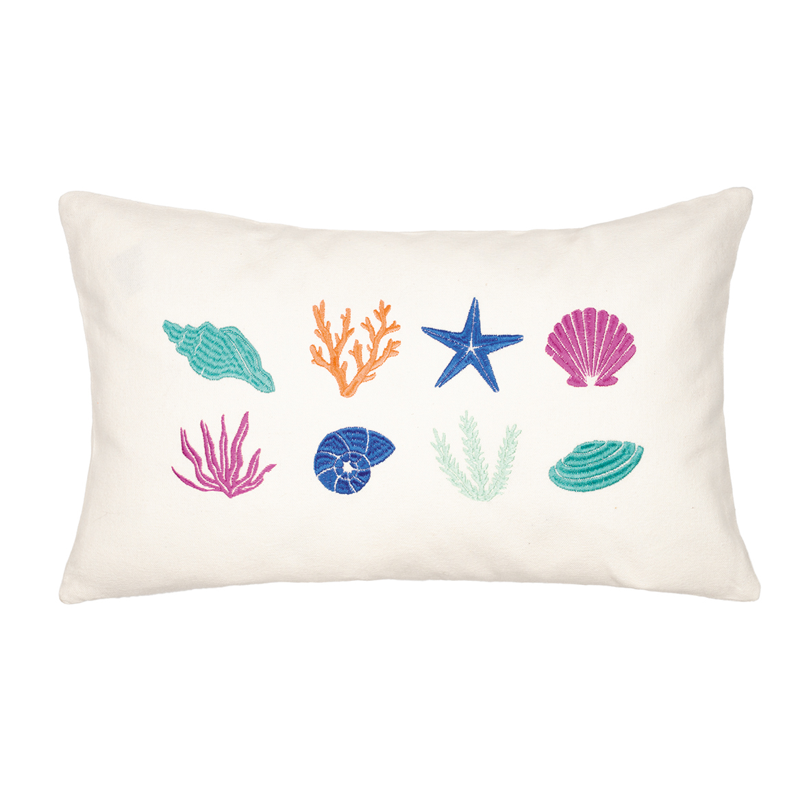 Pad Kissenhülle MULTI CORALS ca. 30x50cm in Farbe multi, Kissen, Kissenbezug, Seestern, Muscheln, Meerespflanzen