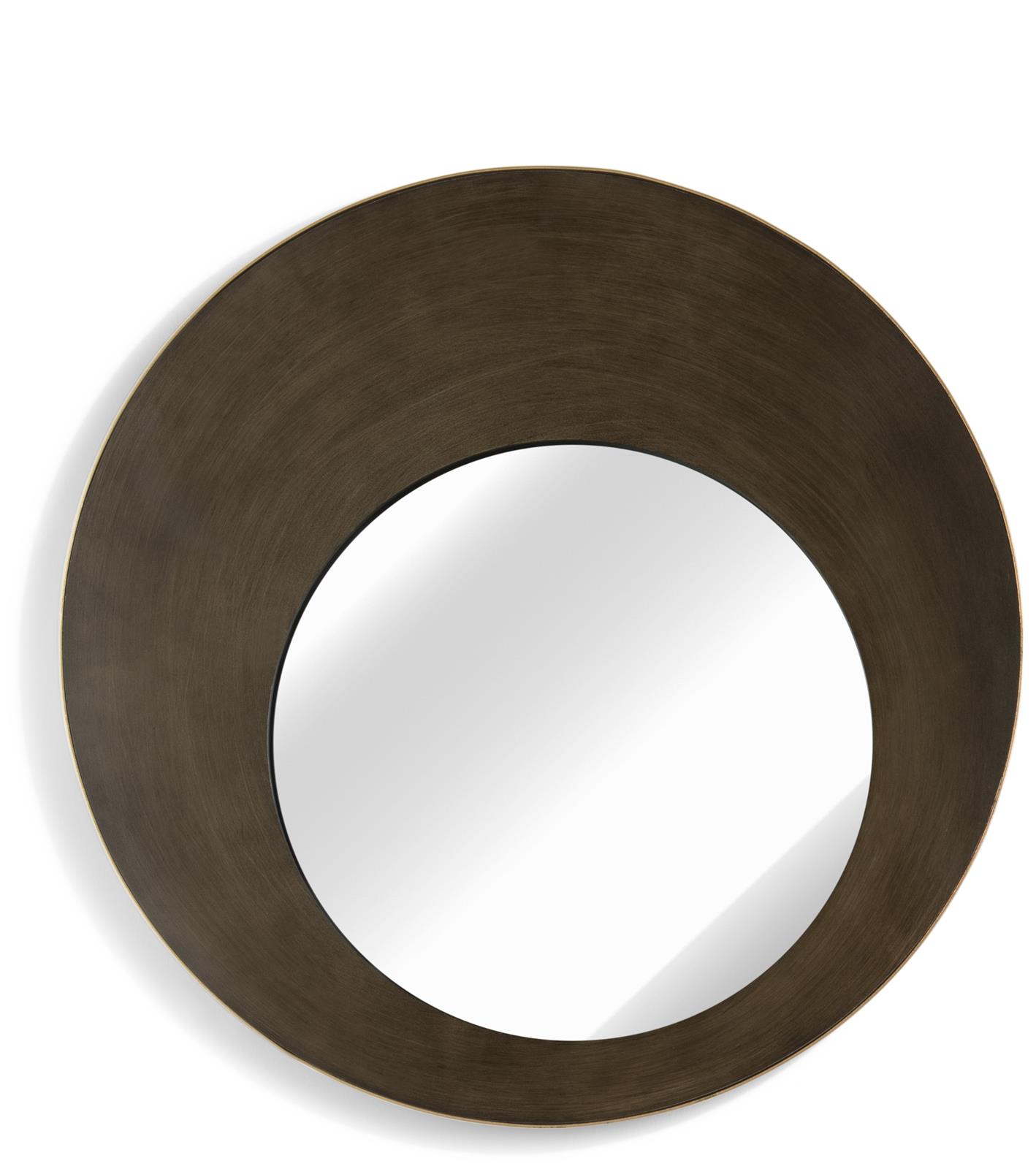 Coco Maison Spiegel Pelle D65cm 50225BRU Coco Maison Spiegel Pelle D65cm 50225BRU
